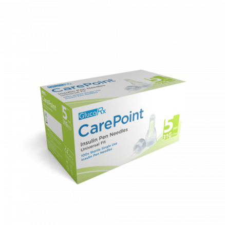 Pen Needles 5mm 31g  x 100 (GreenFine GlucoRx Carepoint 4Sure Insupen)